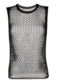 Dion Lee metallic mesh tank top - Schwarz