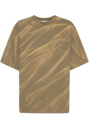 Dion Lee Sunfade crinkle-print T-shirt - Grün