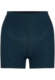 Dion Lee Gerippte Shorts - Blau