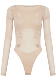 Dion Lee cut-out detail long-sleeve bodysuit - Nude