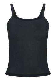 Dion Lee contrast-stitching scoop-neck tank top - BLACK