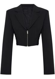 Dion Lee zipped cropped blazer - Schwarz