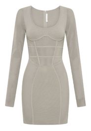 Dion Lee Sport crochet-knit mini dress - Grau