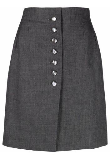 Christian Dior 1990s front-button mini-skirt - Grau