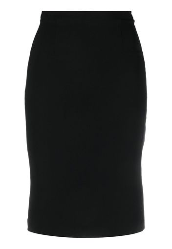 Christian Dior 2010s pre-owned stretch silk pencil skirt - Schwarz