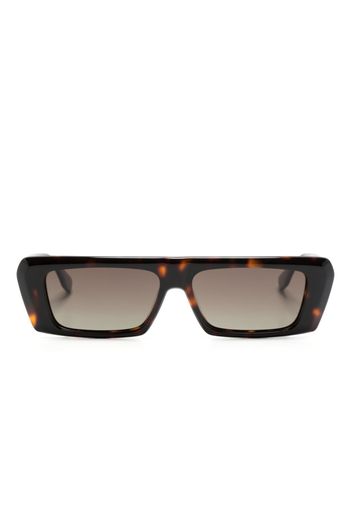 District Vision square-frame tinted sunglasses - Braun