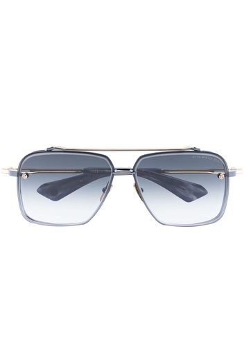 Dita Eyewear Eckige Mach Six Sonnenbrille - Grau