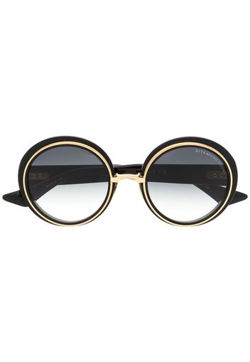 Dita Eyewear Micro-Round Sonnenbrille - Schwarz