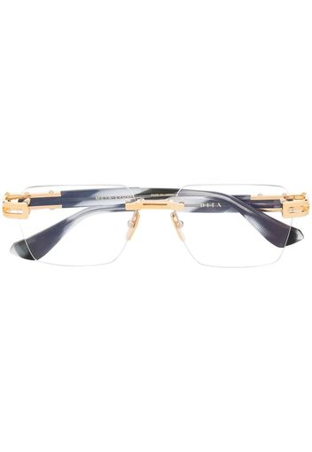 Dita Eyewear Rahmenlose Brille mit eckigen Gläsern - Gold