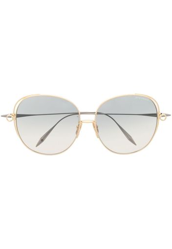 Dita Eyewear Runde Oversized-Sonnenbrille - Gold