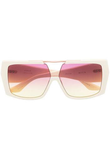 Dita Eyewear Abrux square-frame sunglasses - Nude