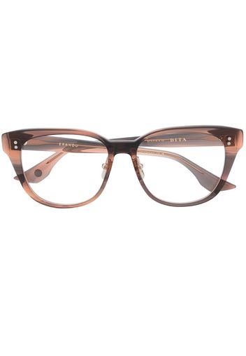 Dita Eyewear monochromatic-ombré-effect glasses - Braun