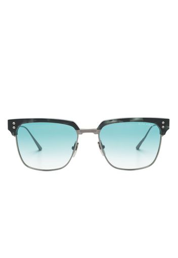 Dita Eyewear logo-print square-frame sunglasses - Silber