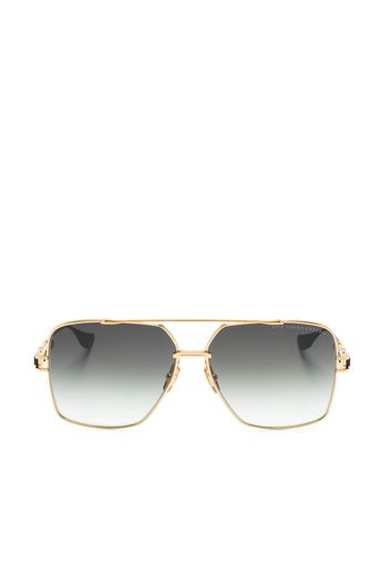 Dita Eyewear logo-print square-frame sunglasses - Gold