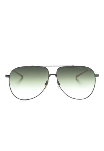 Dita Eyewear logo-print round-frame sunglasses - Gold