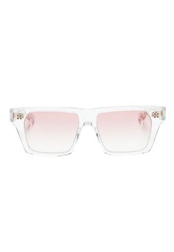 Dita Eyewear logo-print square-frame sunglasses - Weiß