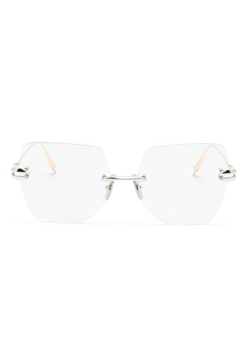 Dita Eyewear oversized-frame optical glasses - Gold