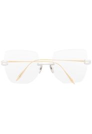 Dita Eyewear oversized square-frame glasses - Gold