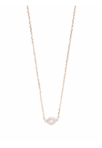 Djula 18kt Rotgoldhalskette mit Diamanten - Rosa