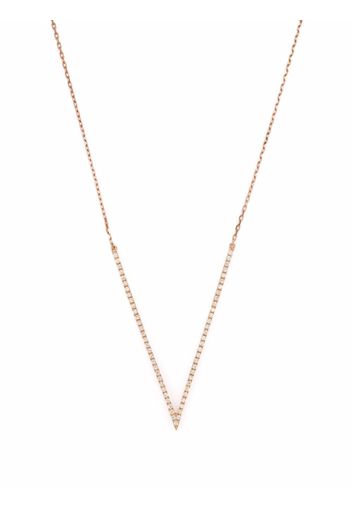 Djula 18kt Rotgoldhalskette mit Diamanten - Rosa