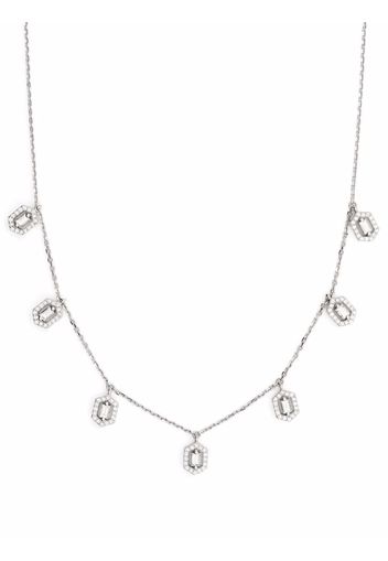 Djula 18kt Weißgoldchoker mit Diamanten - Silber