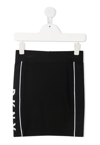 Dkny Kids Stretchrock mit Logo - Schwarz