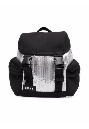 Dkny Kids Rucksack mit Pailletten - Schwarz