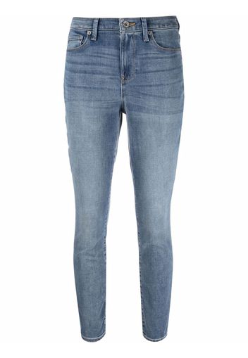 DKNY cropped skinny-fit jeans - Blau