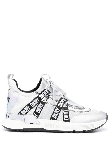 DKNY side logo-print sneakers - Weiß