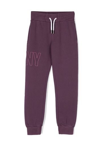 Dkny Kids Jogginghose mit Logo-Print - Violett