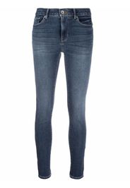 DKNY cropped skinny-fit jeans - Blau