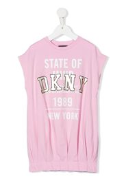 Dkny Kids logo print T-shirt dress - Rosa