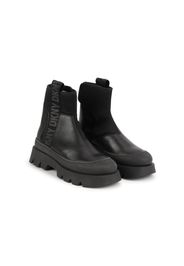 Dkny Kids Stiefeletten mit Logo-Band - Schwarz