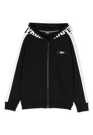 Dkny Kids Kapuzenjacke mit Logo-Print - Schwarz