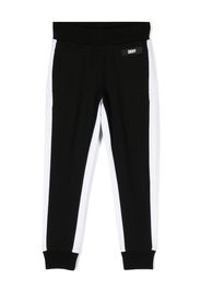 Dkny Kids side stripe track pants - Schwarz
