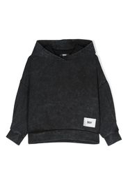 Dkny Kids Hoodie mit Logo-Print - Schwarz