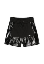 Dkny Kids Shorts mit Glanzoptik - Schwarz