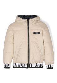 Dkny Kids Wendbare Kapuzenjacke mit Futter - Nude
