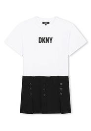 Dkny Kids Kleid mit Falten - Weiß