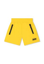 Dkny Kids Badeshorts mit Logo-Print - Gelb