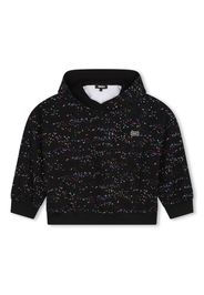 Dkny Kids Hoodie mit Logo-Patch - Schwarz