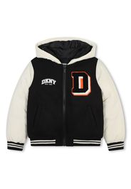 Dkny Kids Gefütterte Jacke mit Logo-Applikation - Schwarz