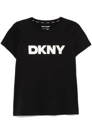 DKNY sequin-logo T-shirt - Schwarz