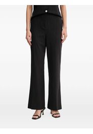 DKNY pinstripe wide-leg trousers - Schwarz
