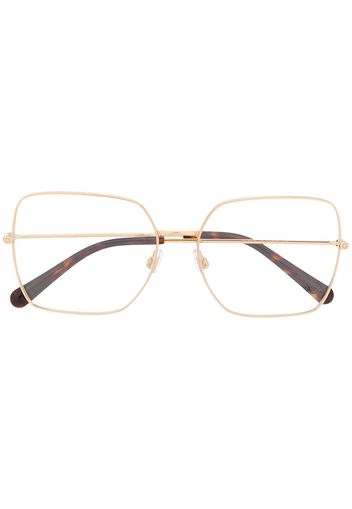 Dolce & Gabbana Eyewear 'DG1323' Brille mit Oversized-Gestell - Gold