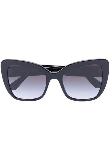 Dolce & Gabbana Eyewear oversized cat-eye-frame sunglasses - Schwarz