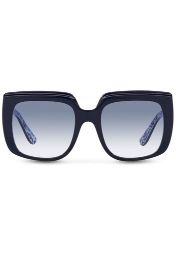 Dolce & Gabbana Eyewear oversized square-frame sunglasses - Blau