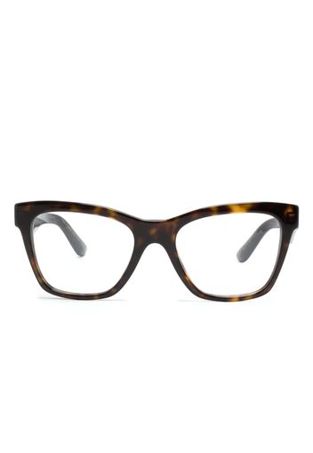 Dolce & Gabbana Eyewear square-frame clear-lenses glasses - Braun