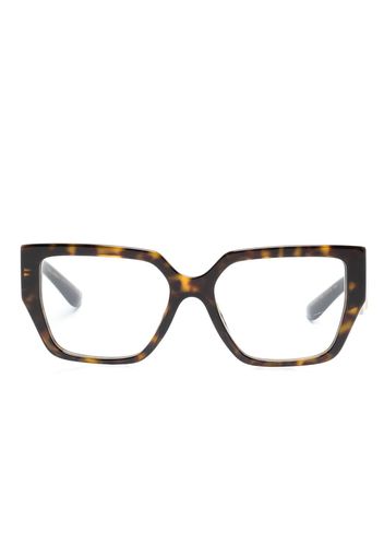 Dolce & Gabbana Eyewear square-frame tortoiseshell glasses - Braun