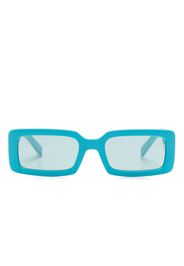 Dolce & Gabbana Eyewear logo-engraved rectangle-frame sunglasses - Blau